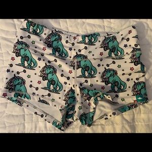 Dinosaur workout shorts